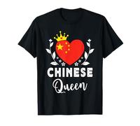 Chinese Queen China Flag Proud Chinese Woman T-Shirt