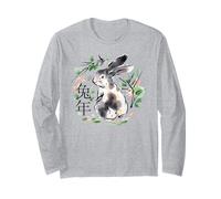 Chinese Rabbit New Year, The Cottage Core Bunny Manche Longue