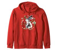 Chinese Rabbit New Year, The Cottage Core Bunny Sweat à Capuche