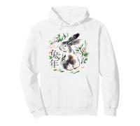 Chinese Rabbit New Year, The Cottage Core Bunny Sweat à Capuche