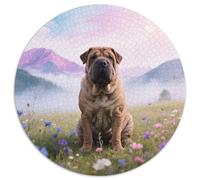 Chinese Shar-Pei, Jeu Circulaire Exigeant De 1000 Pièces Avecchien de Compagnie, Recommandé pour Moments De Silence Et Concentration 1000pcs (67.5x67.5cm)