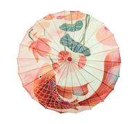 Chinese Silk Parasol - Traditional Decorative Umbrella, Vintage Asian Flora