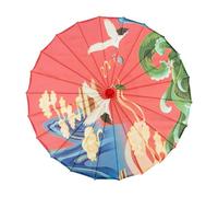 Chinese Silk Parasol - Traditional Decorative Umbrella, Vintage Asian Flora