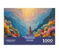 Chinese Style Architecture 1000 Pièces Carton Premium Lot de Puzzles Chinese Architecture Stimulant Et Éducatif Jeu Familial Puzzles As Birthday Gifts 52x38cm/1000pcs