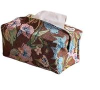 Chinese-style Fabric-covered Elegant Decorative Tabletop Tissue Box