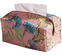 Chinese-style Fabric Tissue Box Cover Elegant Tabletop Storage And Home Décor
