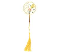 Chinese Style Metal Bookmark | Hollow Vintage Design with Tassel | Brass Page Marker for Books/Journals/Presents | Elegant Literary Accessory (chrysanthemum butterfly)