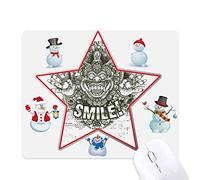 Chinese Style Monster Christmas Snowman Family Star Mouse Pad