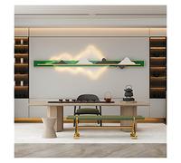 Chinese Style Wall Lamp Sofa Background Wall Decoration Painting Modern Simple Zen Sunrise Chinese Atmosphere Landscape Ligh (Color : Blue 150CM Size : Three Colour) (Green200cm Wih Plg Three colour