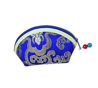 Chinese Style Zipper Coin Wallet - Embroidered Coin Pouch, Zipper Embroidered Purse, Vintage Jewelry Organizer Pouches, Zippers Bag, Embroidery Flower Travel Bags, Purse, Packaging