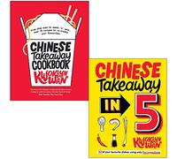 Chinese Takeaway Cookbook & Chinese Takeaway in 5 By Kwoklyn Wan 2 Books Collection Set