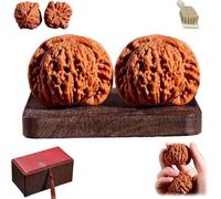 Chinese Walnuts Fidget, 2026 New Wenwan Walnuts,Walnut and Massage Stress Relief Health Care Ball for Travel and Meditation Therapy (#3)