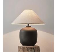 Chinese Zen Study Writing Desk Desk Lamp Light High-end Fabric Pottery Desk Light Villa Farmhouse B&B Front Desk Bar Showcase Lighting Fixture Living Room Bedroom Tea House Table Lamp
