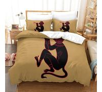 Chinese Zodiac Monkey Ensemble De Housse De Couette Imprim¿¿ D Avec Taie D'oreiller Zipp¿¿E Ensemble De Literie En Microfibre Douce Pour Enfants Adolesc
