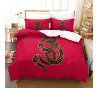 Chinese Zodiac Snake Ensemble De Housse De Couette Imprim¿¿ D Avec Taie D'oreiller Zipp¿¿E Ensemble De Literie En Microfibre Douce Pour Enfants Adolesce
