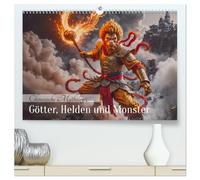 Chinesische Mythologie - Götter, Helden und Monster (hochwertiger Premium Wandkalender 2026 DIN A2 quer), Kunstdruck in Hochglanz: Ein imposanter ... Bildern chinesischer Götter und Mythenwesen.