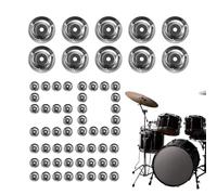 Ching Ring Cymbale Charley - 50 Pièces Anneau Tambourin Acier Inoxydable, Cymbalettes Remplacement Effet Jingle Percussion, Accessoires Batterie | Pour Crash Ride Batteurs