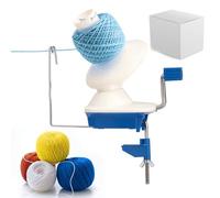 Chingcoo Bobinoir à Laine，Bobinoir à Laine Manuel, L'assistant pour Les Passionnés du Tricot，Bon Outil pour Les mateurs de Collection de Laine (Bleu)