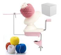 Chingcoo Bobinoir à Laine，Rose Bobinoir à Laine Manuel, L'assistant pour Les Passionnés du Tricot，Bon Outil pour Les mateurs de Collection de Laine