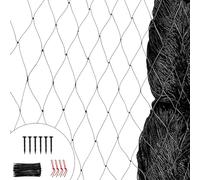 Chingcoo Filet de protection contre les oiseaux, 7,5 x 10 m, en nylon multifilament, à mailles serrées, pour piscine, arbre fruitier, anti-oiseaux, avec 30 serre-câbles, 6 sardines, 4 sangles de