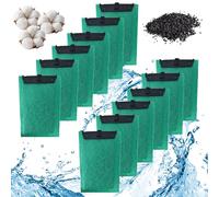 Chingcoo Lot de 12 cartouches filtrantes de rechange pour aquarium - Avec charbon actif et zéolite - Compatibles avec EasyCrystal Filter 250 et FilterBox 300 - Haute performance - Pour une eau propre