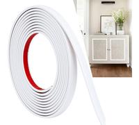 Chingcoo Moulures décoratives autocollantes - 2 cm x 6 m - Flexible - Pour portes, fenêtres, cadres de miroir, murs, plafonds, sols, carreaux, bords - Blanc