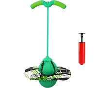 Chingcoo Pogo Stick pour enfants, équipement de sport pour enfants, bâton sauteur avec poignée à cordon de serrage, convient pour barre sauteuse avec enfants (épissure verte)