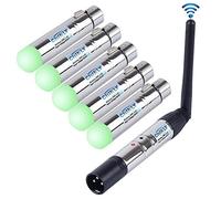 CHINLY 6pcs DMX512 2.4G ISM Émetteur/Récepteur XLR sans Fil Mâle/Femelle Contrôle De La Lumière LED Version Courte pour DJ LED Stage Bar Party Light