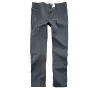 Chino de Dickies - Work Pant Coupe Slim WE872 - W32L34 à W38L34 - pour Homme - anthracite W33L34