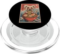 Chinois à crête Mangeant des Ramen Kawaii Anime Amoureux des Chiens PopSockets PopGrip pour MagSafe
