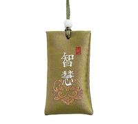 chinois classique, collier de poche de sel spirituel bouddhiste - Pochette d'espoir bouddhiste 4 x 7 cm pour une vie meilleure, éloigner le mal dans la voiture, le bureau, l'armoire