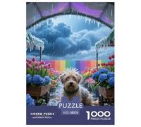 Chinois Crested 1000 Pieces Puzzle Pets Mignons Puzzles pour AdultesJeu Familiales Œuvre Artistique À Assembler Jouets Défi 38x26cm/1000pcs