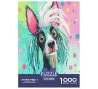 Chinois Crested Puzzle 1000 Pieces Cadeau Unique Jeu Éduchatif Challenge Toy À De Qualité Supérieure Peinture Art pour Adultes Enfants 38x26cm/1000pcs