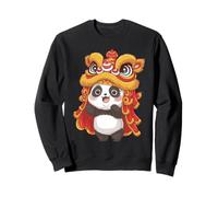 Chinois Lunaire Nouvel an Lion Danse Panda Mignon Culture Chine Sweatshirt