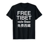 Chinois tibétain anglais - Tibet gratuit T-Shirt
