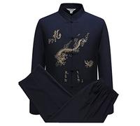 Chinois Vêtements Costume Tang - Traditionnel China Ancient Costume Arts Martiaux Tangzhuang Kung Fu Manche Longue/Manche Courte Veste Suits Chemise Outfit Uniforme pour Hommes