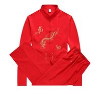 Chinois Vêtements Costume Tang - Traditionnel China Ancient Costume Arts Martiaux Tangzhuang Kung Fu Manche Longue/Manche Courte Veste Suits Chemise Outfit Uniforme pour Hommes