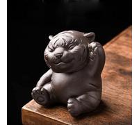 Chinois Violet Argile thé Animal de Compagnie Chanceux Tigre Ornements Bureau Artisanat à la Main Maison thé Ensemble décoration Accessoires Cadeaux