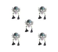 Chinoiserie Broche pour costume de reine pour robe de smoking, chapeau, 9cmx5.5cm, Plastique, comme description