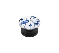Chinoiserie en Bambou Grues Bleues et Blanches PopSockets PopGrip Adhésif