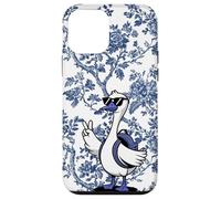 Chinoiserie Floral Blue Supercute Lunettes de Soleil Cool Goose Coque pour iPhone 12 Mini