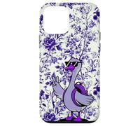 Chinoiserie Floral Violet Supercute Lunettes de Soleil Cool Goose Coque pour iPhone 12 Mini