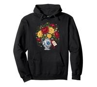 Chinoiserie Vase Chrysanthème Rassembler Ici Automne Floral Sweat à Capuche