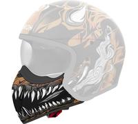 Chinstrap Airoh J 110 ONI casque noir mat orange