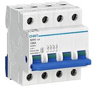 Chint 398046 Interrupteur principal, bleu, blanc, 4 pôles, 32 A, 240 V, 415 V