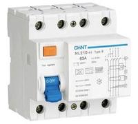 Chint 782009 Interrupteur différentiel à courant résiduel Interrupteur différentiel sensible tous courants B/10 kA 3 pôles 40 A 0.3 A G