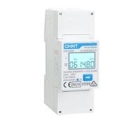 CHINT DDSU666 Compteur d'énergie électronique intelligent monophasé DIN35mm Compteur électrique 5(80) A connexion directe avec interface RS485, conforme à Modbus RTU, certificat MID