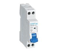 Chint Nbh8-40-c40 miniature Circuit Breaker, 40 A, 1P + N, courbe C