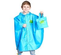 CHINYROZA Poncho Pluie Enfant Impermeable Fille Garçon Cape de Pluie Imperméable Pliable Portable avec Sac