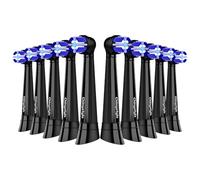 Chinystyle Lot de 10 têtes de rechange compatibles avec les brosses à dents électriques Oral B iO 2/3/4/5/6/7/8/9/10, noir